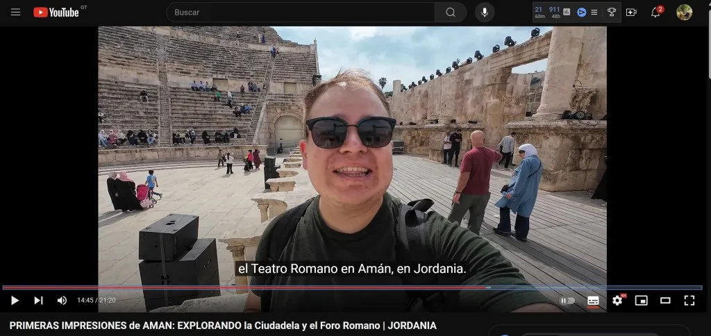 Momento en el Foro Romano en Amán