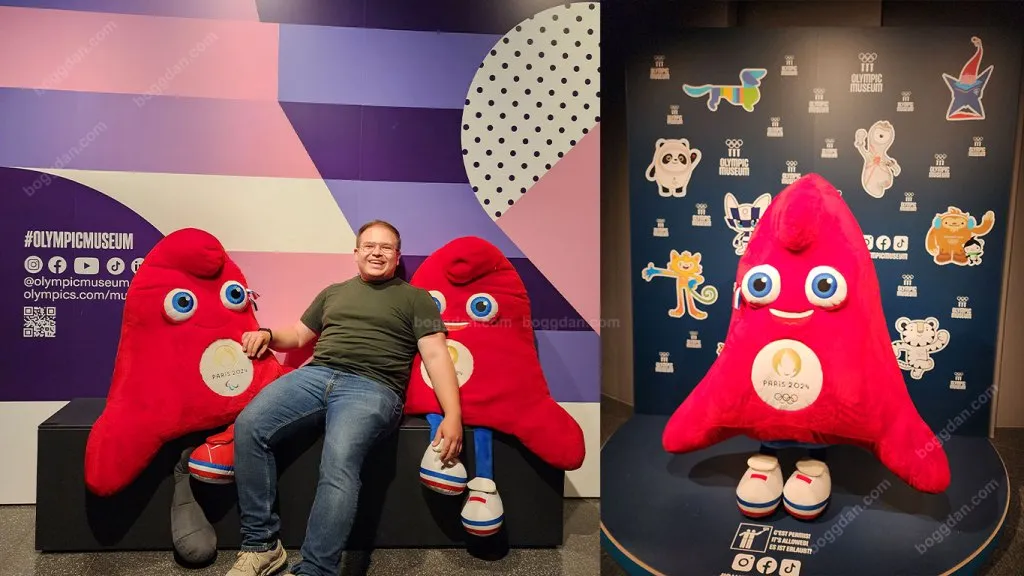 Boggdan en el museo olimpico